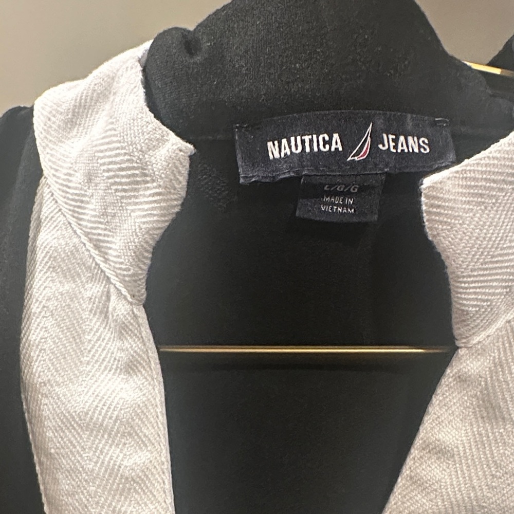Nautica Black Dress with White Trim - Picture 2 of 3